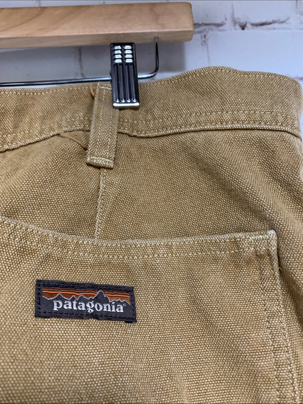 Patagonia Khaki Iron Forge Canvas Hemp Cargo Organic Shorts Size 38 x 11 - Picture 7 of 8